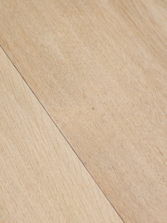 Image 1 of Extendable round dining table oak Skovby Danish vintage