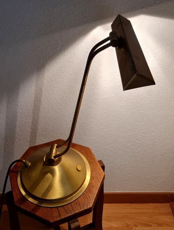 Image 1 of Lampe de banquier lampe de bureau lampe de piano Hollywood Regency Heinz Neuhaus