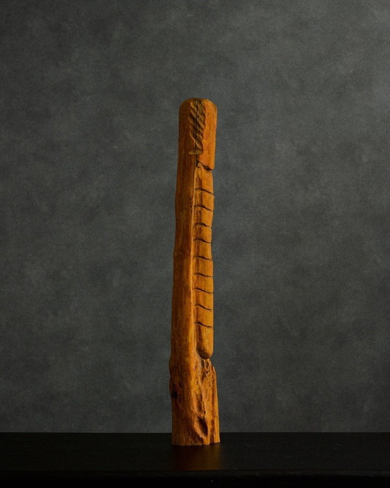 Image 1 of 3 Wooden, Handcarved Sculptures