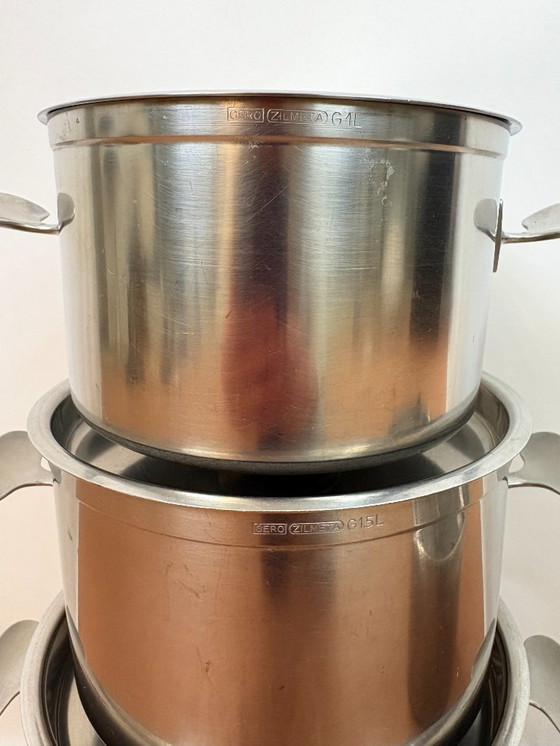 Image 1 of Juego de 5 sartenes de acero inoxidable Gero Zilmeta - Dick Simonis