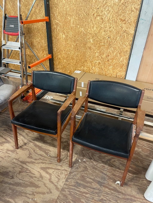 Vintage Deense fauteuils (2 stuks)