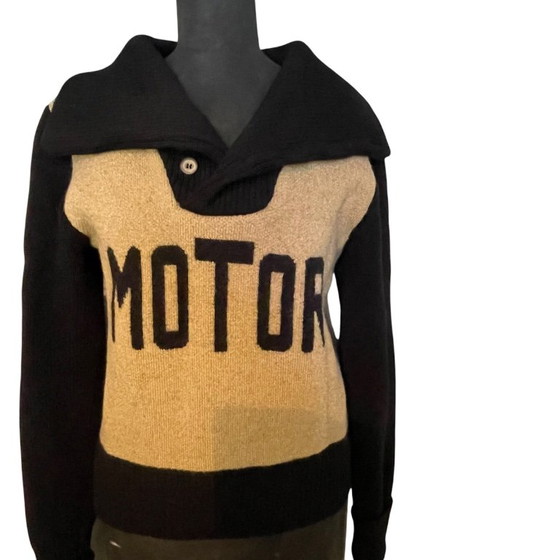 Maglione unisex da motociclista in stile anni '20 - Un pezzo chic Murderdrome Maglione in maglia di lana (photo 10 of 11)