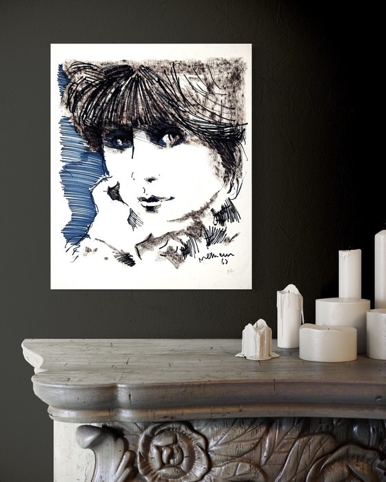 Image 1 of Robert Detheux rare peinture de 1965