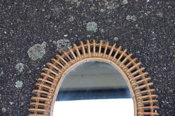 Image 1 of Coppia di specchi in rattan di Franco Albini, Italia