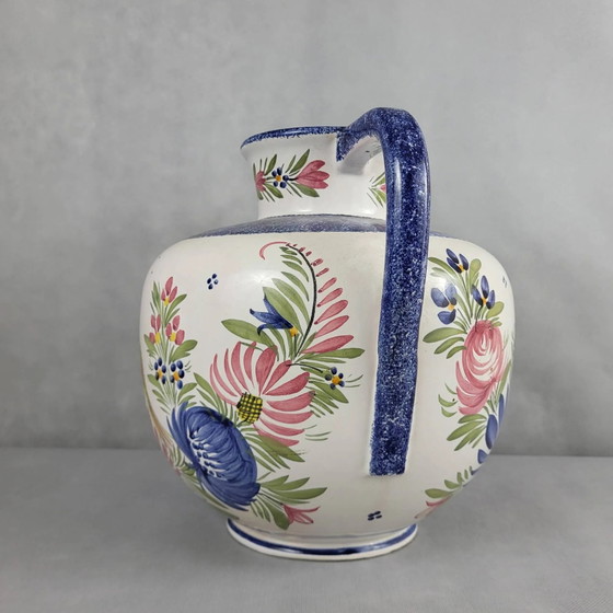 XXL ball vase in Quimper HB earthenware – Porcelain, Vintage (photo 3 of 11)