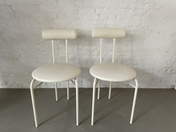 Image 1 of 2 postmoderne Eetkamerstoelen 1980