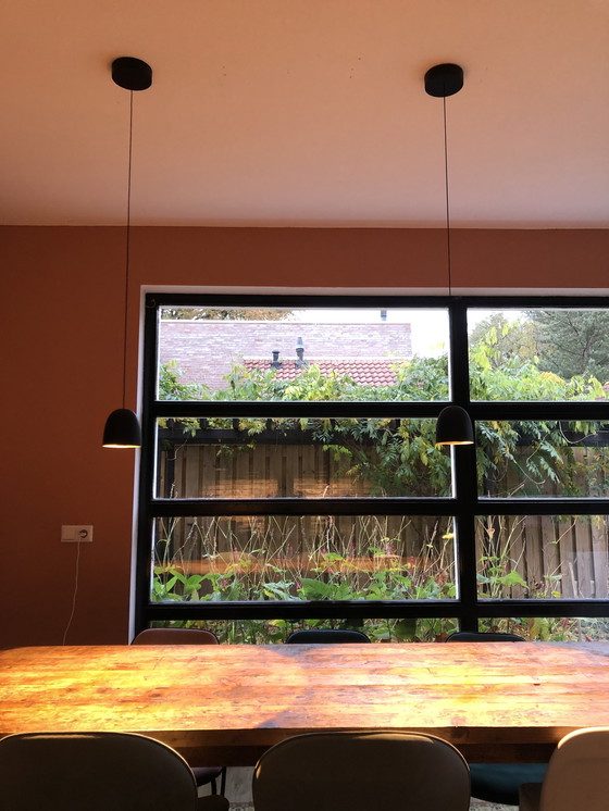 Image 1 of 2x B.Lux / B-Lux Speers s1 zwarte minimalistische hanglampen 