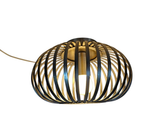 Applique ou plafonnier spirale en métal - métal - chrome
