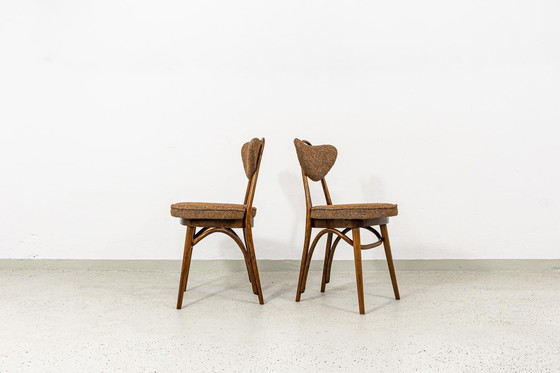 Image 1 of Satz von 6 Esszimmerstühlen Nr. 124 von H&J Kurmanowicz, Polen, 1950er Jahre