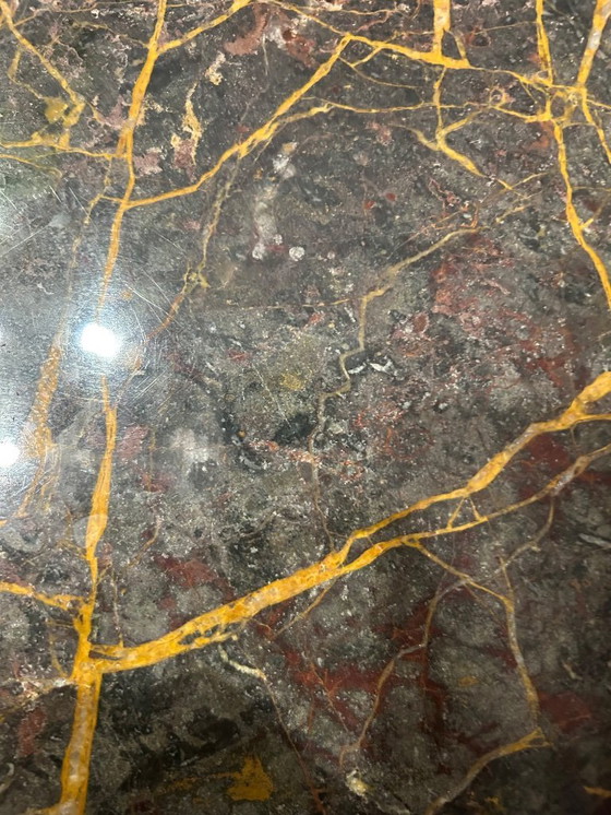 Image 1 of Table de salle à manger ronde en marbre de 150 cm