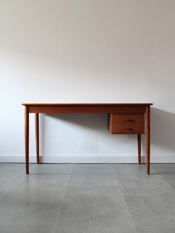 Image 1 of Vintage Danish minimalist teak desk