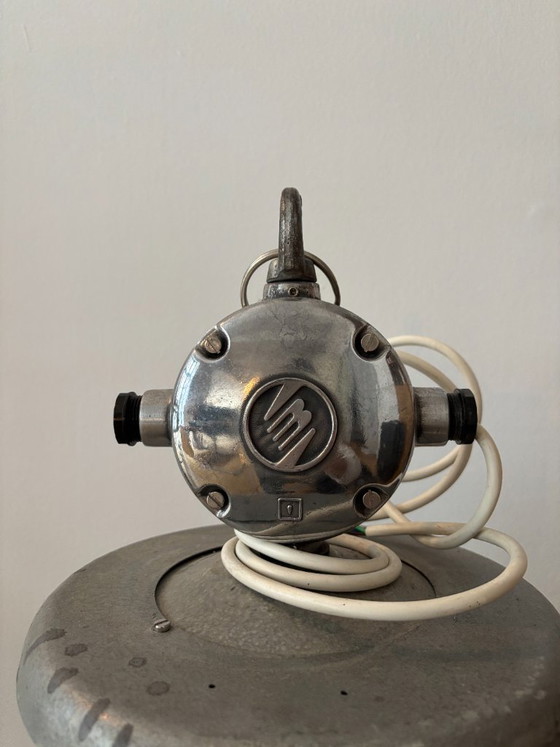 Vintage Industrial Pendant Light – Elektrosvit, Pendant lamps, Metal, Chrome (photo 2 of 5)