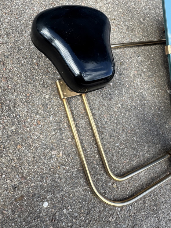 Image 1 of Porte manteau mural miroir années 60