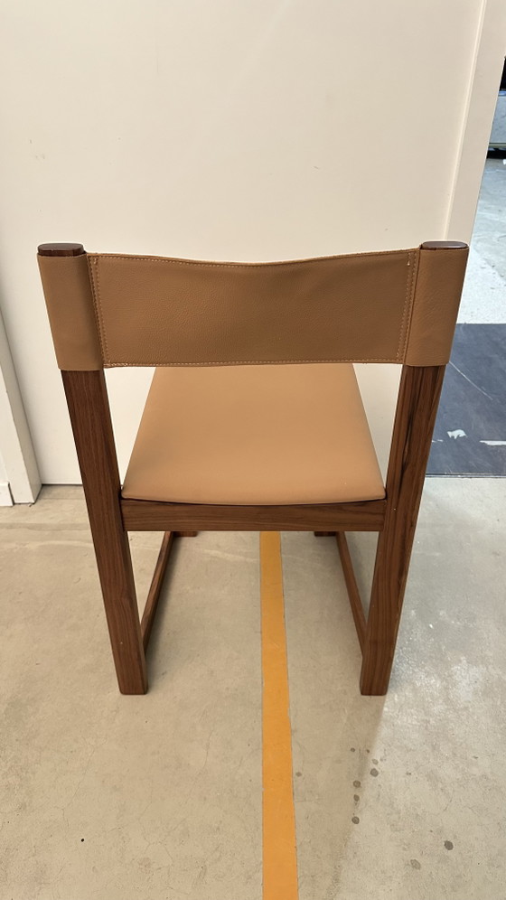 Image 1 of Tan Wood Chair (4 in stock)