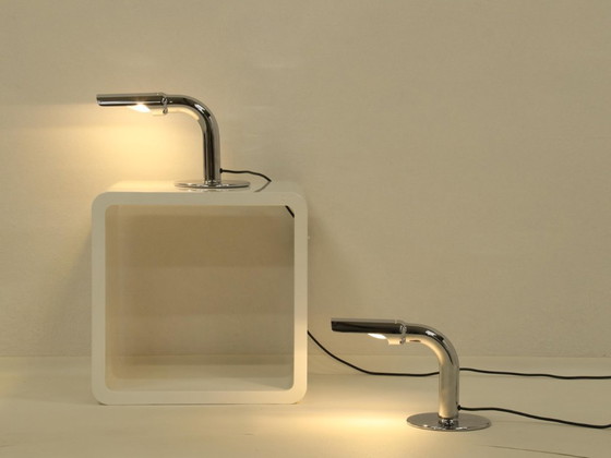 Image 1 of Set di 2 lampade da tavolo modello Gulp di Ingo Maurer, Germania, anni '60