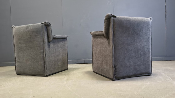Image 1 of Lauriana fauteuils van Afra en Tobia Scarpa voor B&B Italia, jaren 70.
