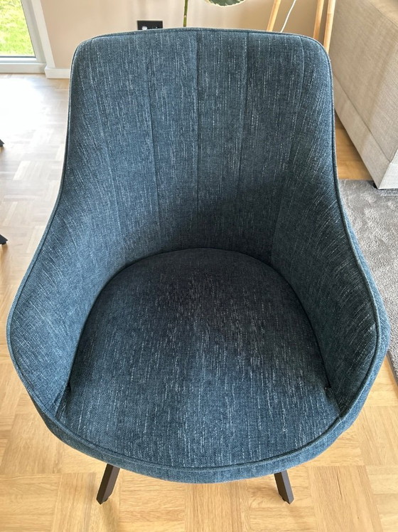 Image 1 of 8 sedie MACCELLO design – Petrolio – girevoli e super comode
