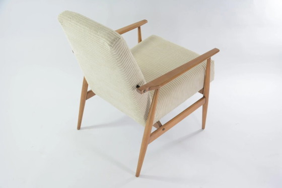 Image 1 of FOX fauteuils in crèmekleurig corduroy fluweel