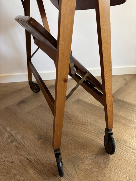 Image 1 of Vintage Scandinavische Opklapbare Serveerwagen Jaren 60/70 M