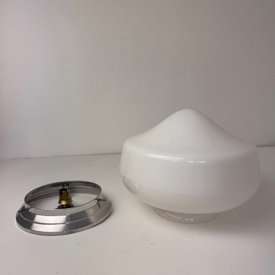 Vintage Opaline Glass Ceiling or Wall Light (XL) (photo 7 of 7)