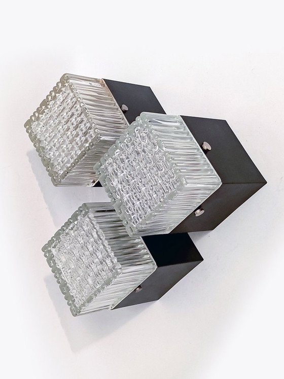 Plafonniers Forme Cubique Années 60 – Metal (photo 8 of 24)