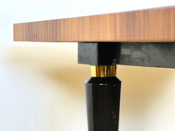 Image 1 of Table de salle à manger art déco en palissandre verni, 1940