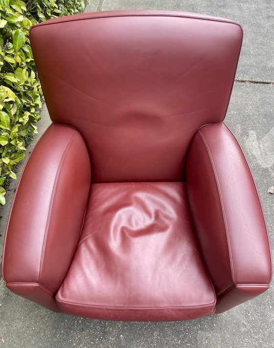 Image 1 of Édition limitée : 2 fauteuils club design italien - Tabarin Poltrona Frau