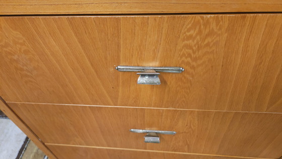 Image 1 of Meuble 4 tiroirs 1 porte année 1960 vintage 