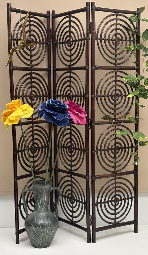 Dutchbone Rumour Design Raumteiler aus Rattan, braun, ist