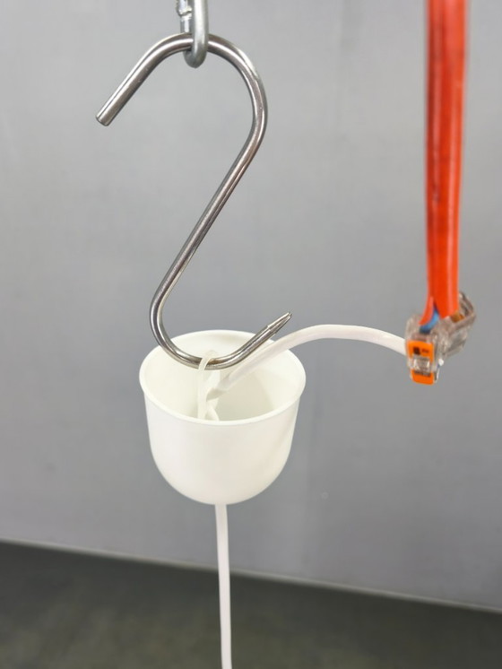 Image 1 of Space Age String Pendant Lamp, Plastic, Czechoslovakia, 1970s