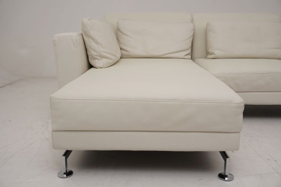 Brühl & Sippold Moule Lounge Sofa Couch White Leather Multifunctional – Modular sofas (photo 3 of 11)