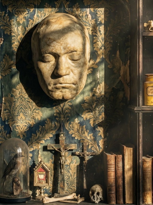 Gipsen dodenmasker van Beethoven, begin 20e eeuw