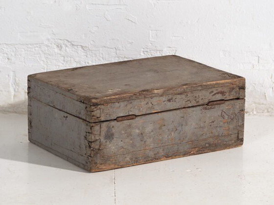 Cassa antica con patina grigia (c.1920) #76 – Armadi contenitori, Rustic (photo 17 of 21)