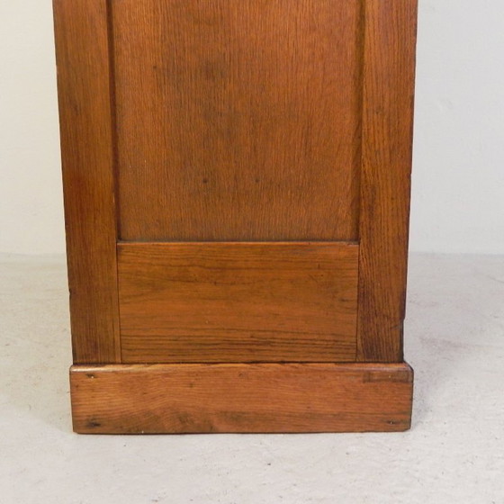 Image 1 of Cassonetto avvolgibile in rovere con 2 ante, altezza 180 cm, anni '50