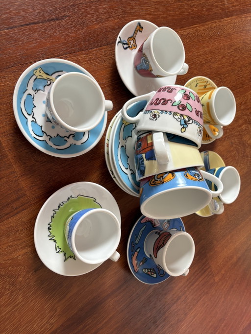Arzberg koffiekopjes met print