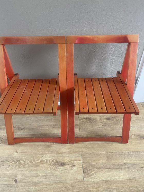 Image 1 of 2 sedie pieghevoli vintage Aldo Jacober