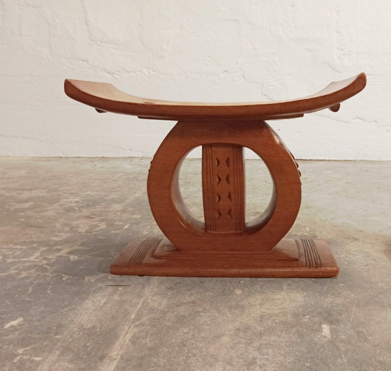 Image 1 of Set di 2 sgabelli Ashanti, africani