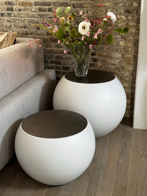 Meridiani Bongo – Twee exclusieve Italiaanse design bijzettafels