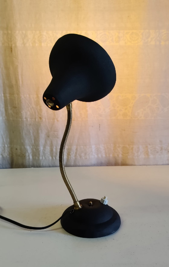 Articulated Metal and Brass Table Lamp - Mid-20th Century (photo 8 of 11)