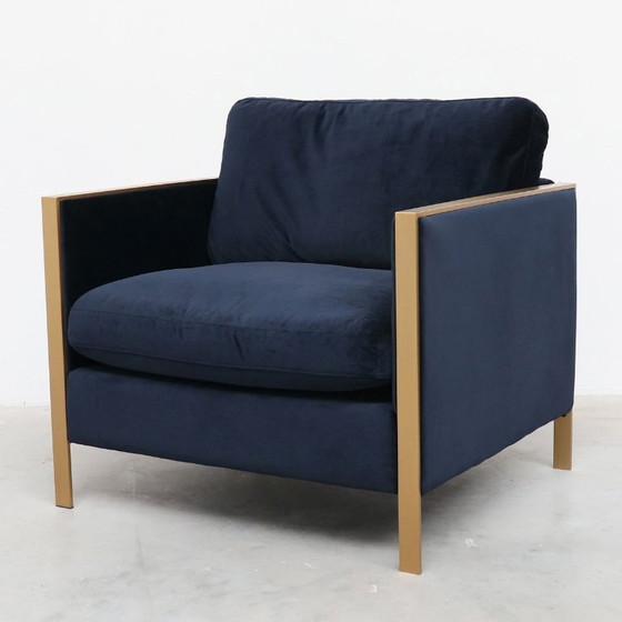 Image 1 of 2 x Force 1 velluto verde fauteuil arredato