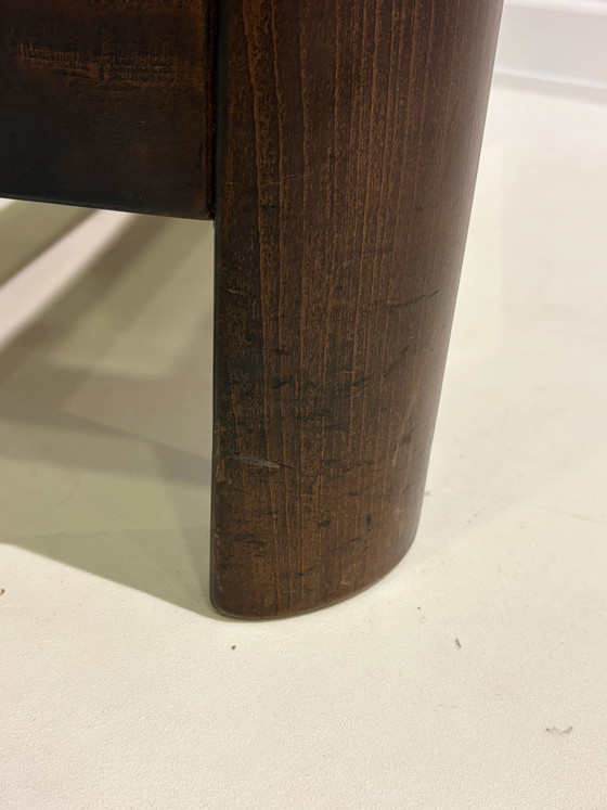 Vintage brutalist lounge chair – Armchairs, Leather, Wood, Mid Century Modern (photo 9 of 9)