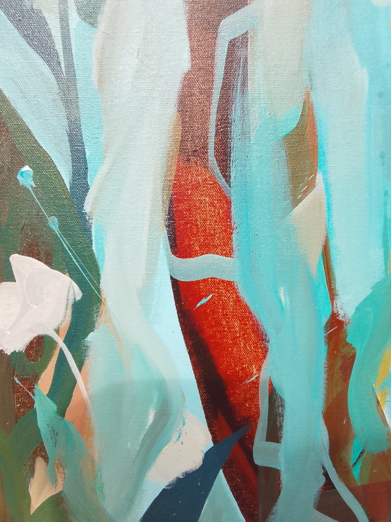 Acrylverfschilderij #Flora 100x100cm – joart, Schilderijen & Tekeningen, Canvas (photo 4 of 15)