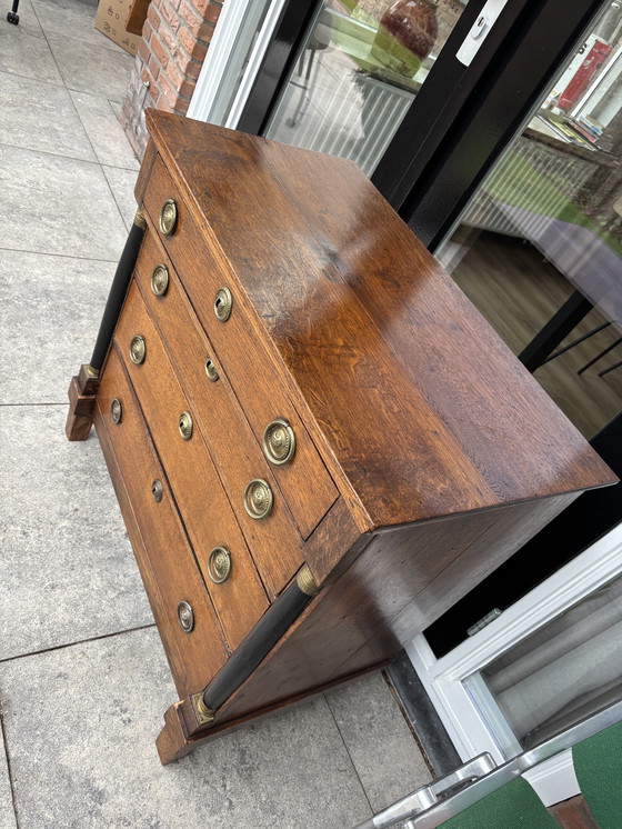 Image 1 of Cassettiera antica in stile Impero Cassettiera antica