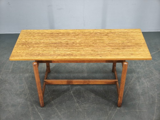 Image 1 of 1960s Czech Coffee Table in Solid Oak by Krásná Jizba