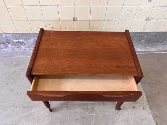 Tavolino scandinavo vintage in teak – Tavolini, Wood, Wicker (photo 4 of 6)