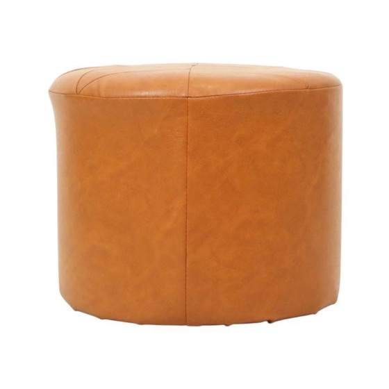 Image 1 of Pouf vintage Marron Skai Stermotif
