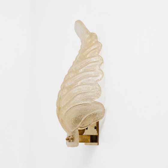 Pair of Barovier & Toso Style Mid-Century Modern Murano Glass Gold Leaf Sconces – Wall lights (photo 4 of 7)