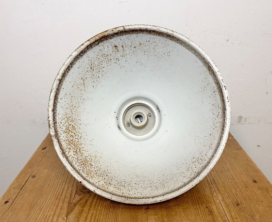 Image 1 of Grey Metal Industrial Factory Hanging Lamp, 1960s