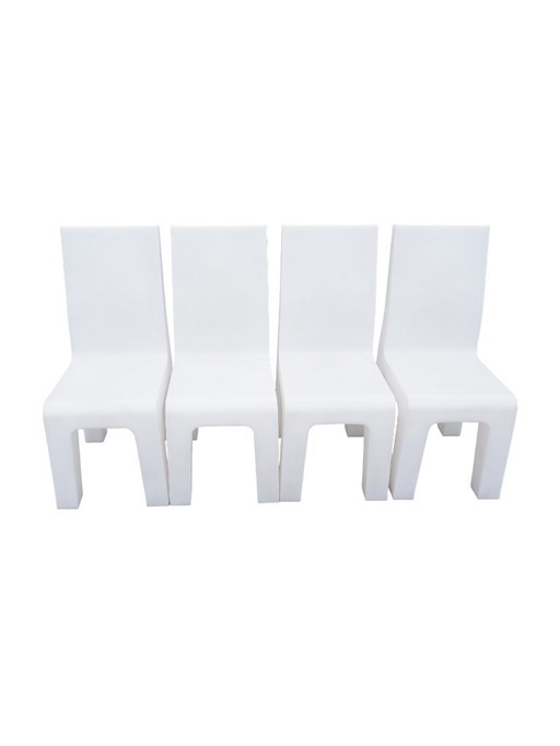 Ensemble de 4 chaises de musée Richard Hutten