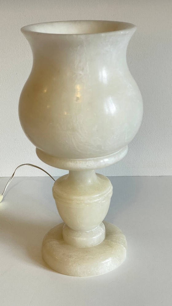 Tulip Lamp 1970s Alabaster Stone – Table lamps (photo 3 of 10)
